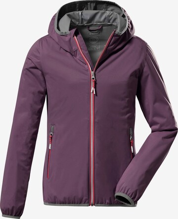 KILLTEC Outdoorová bunda – fialová: přední strana