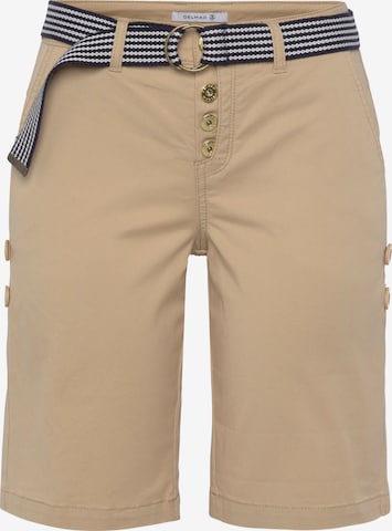 DELMAO Chino Pants in Beige: front