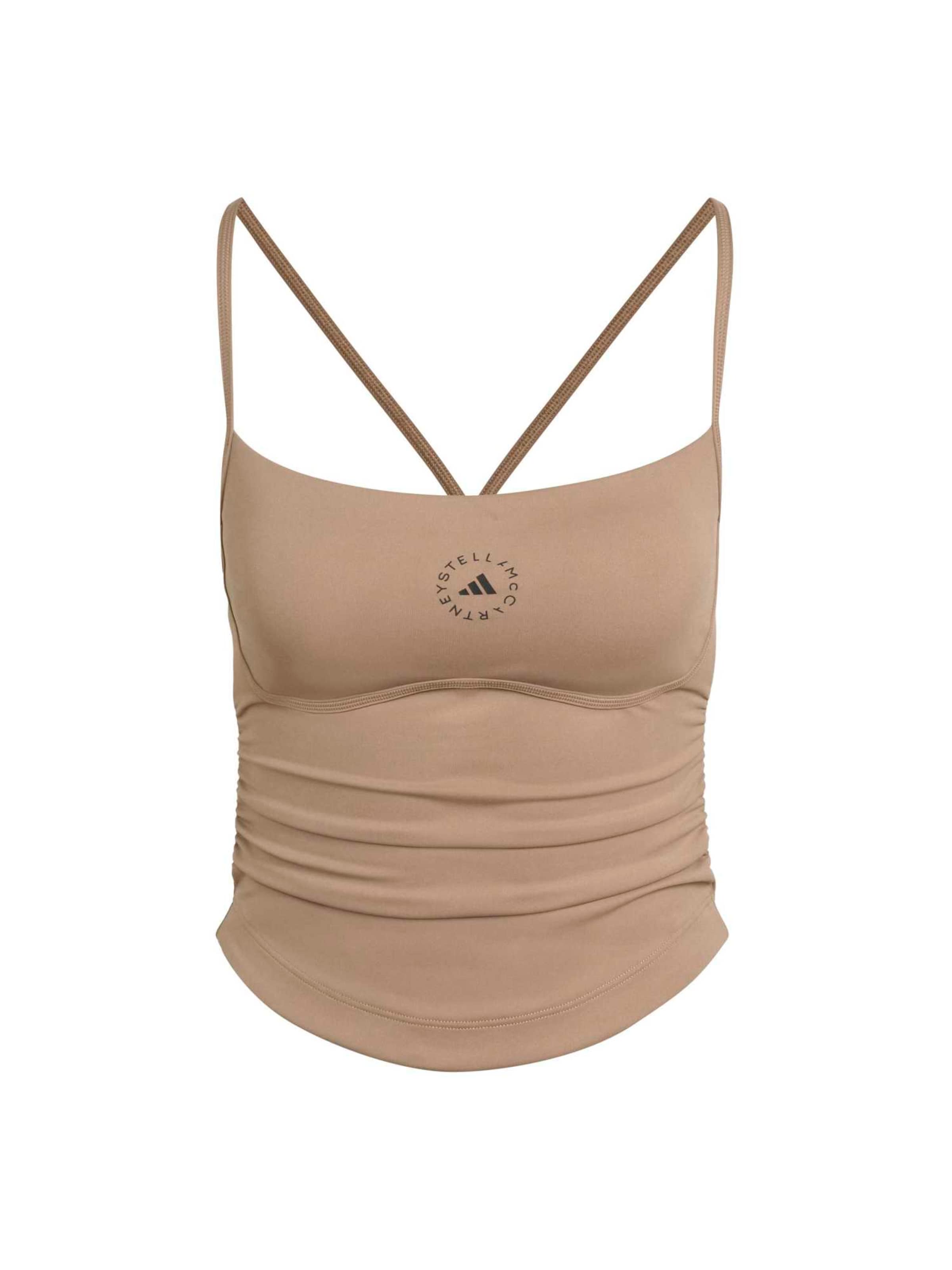 Top sportivo di ADIDAS BY STELLA MCCARTNEY in marrone: frontale