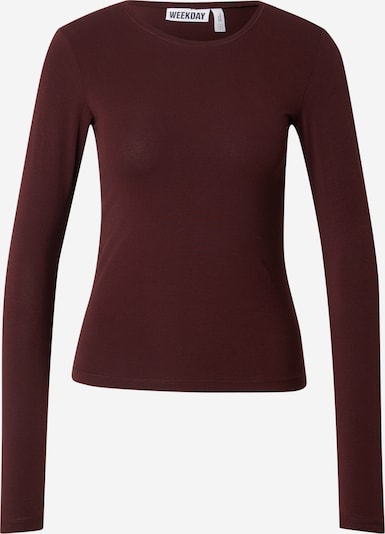 WEEKDAY Paita värissä burgundin punainen, Tuotenäkymä