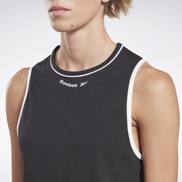 Reebok Sporttop in Schwarz