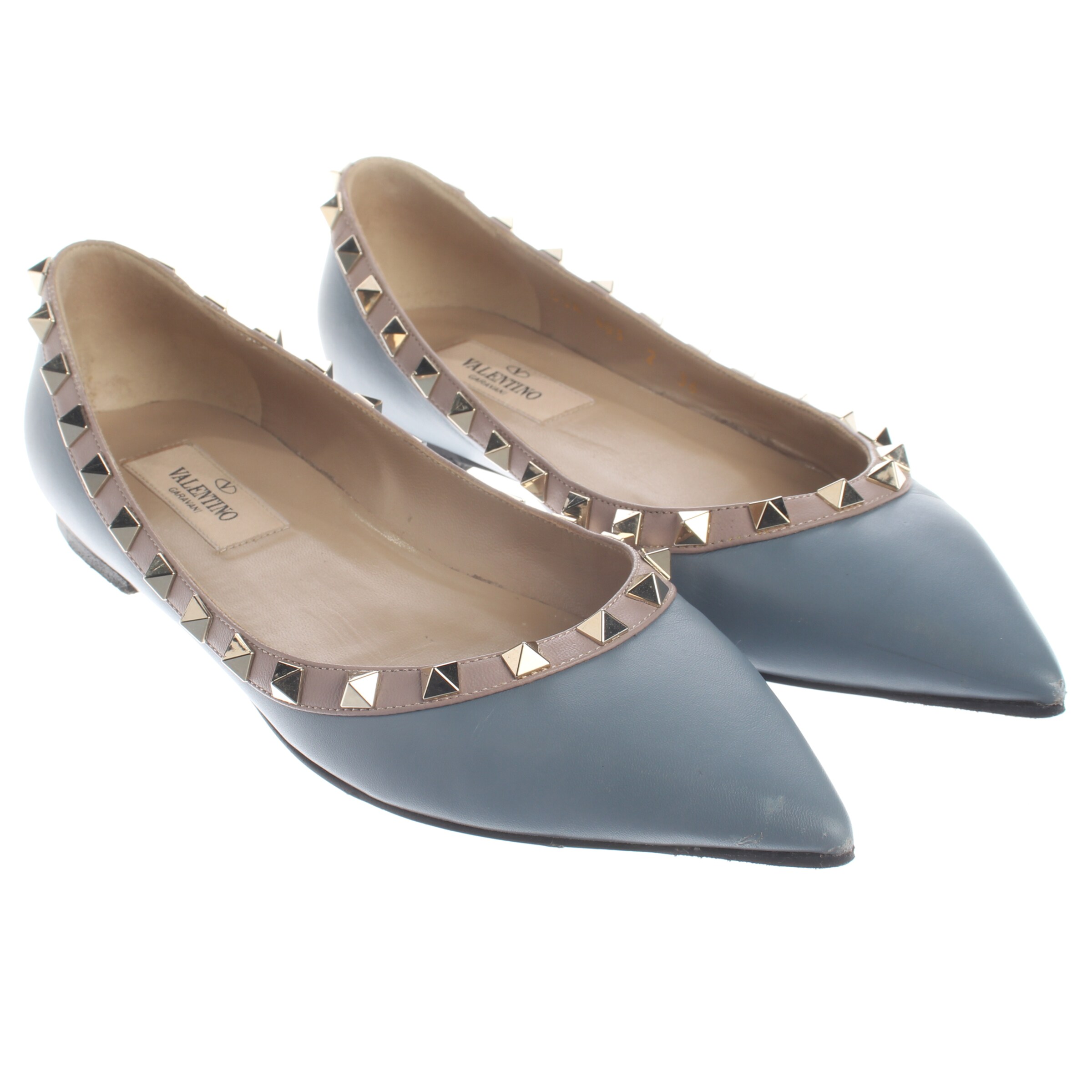 VALENTINO Flats & Loafers in 36 in Grey, Item view