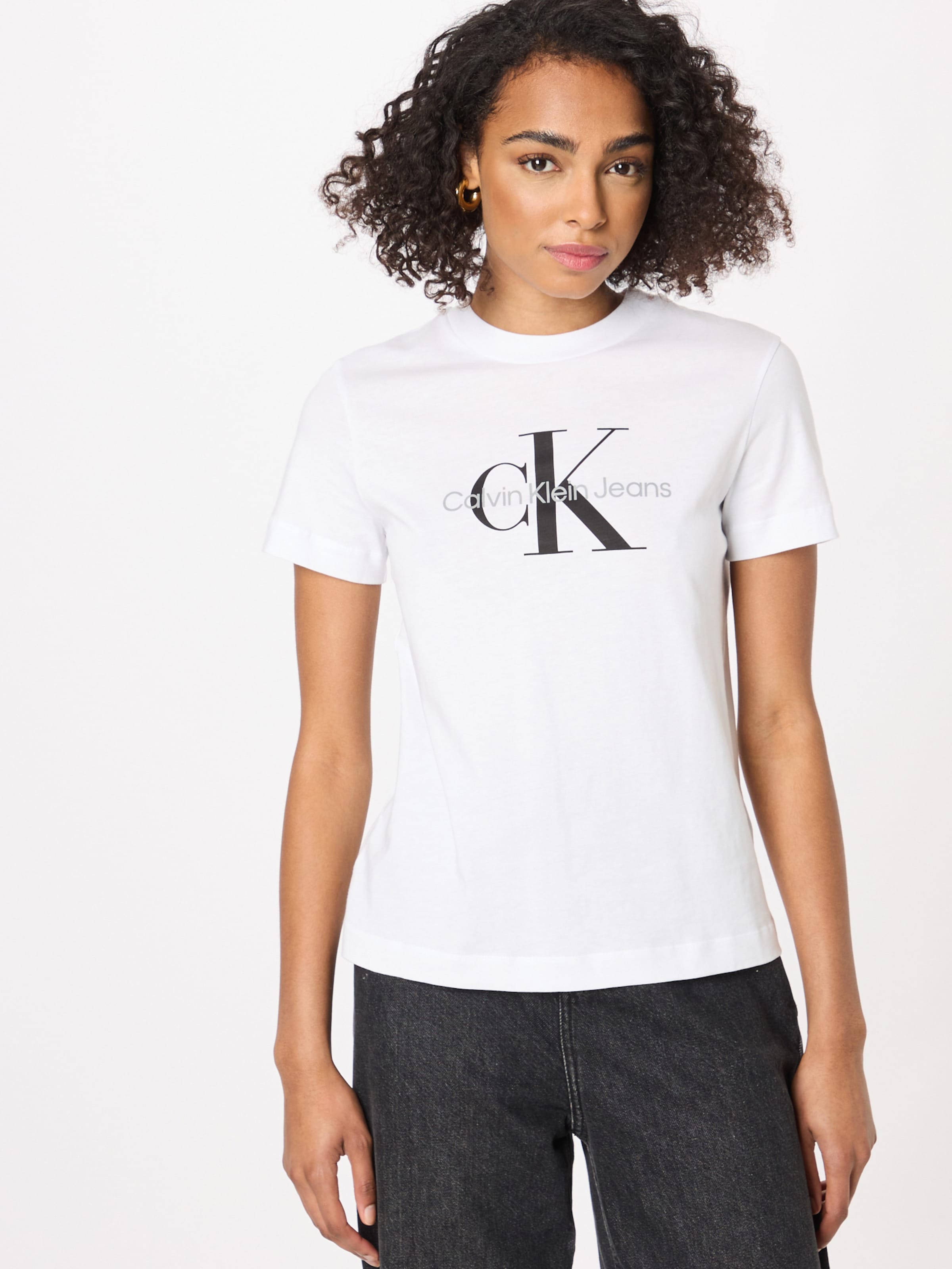 Calvin Klein Jeans Majica Prljavo Bijela boja ABOUT YOU