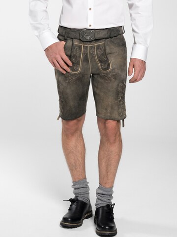 SPIETH & WENSKY Regular Trachtenhose in Braun