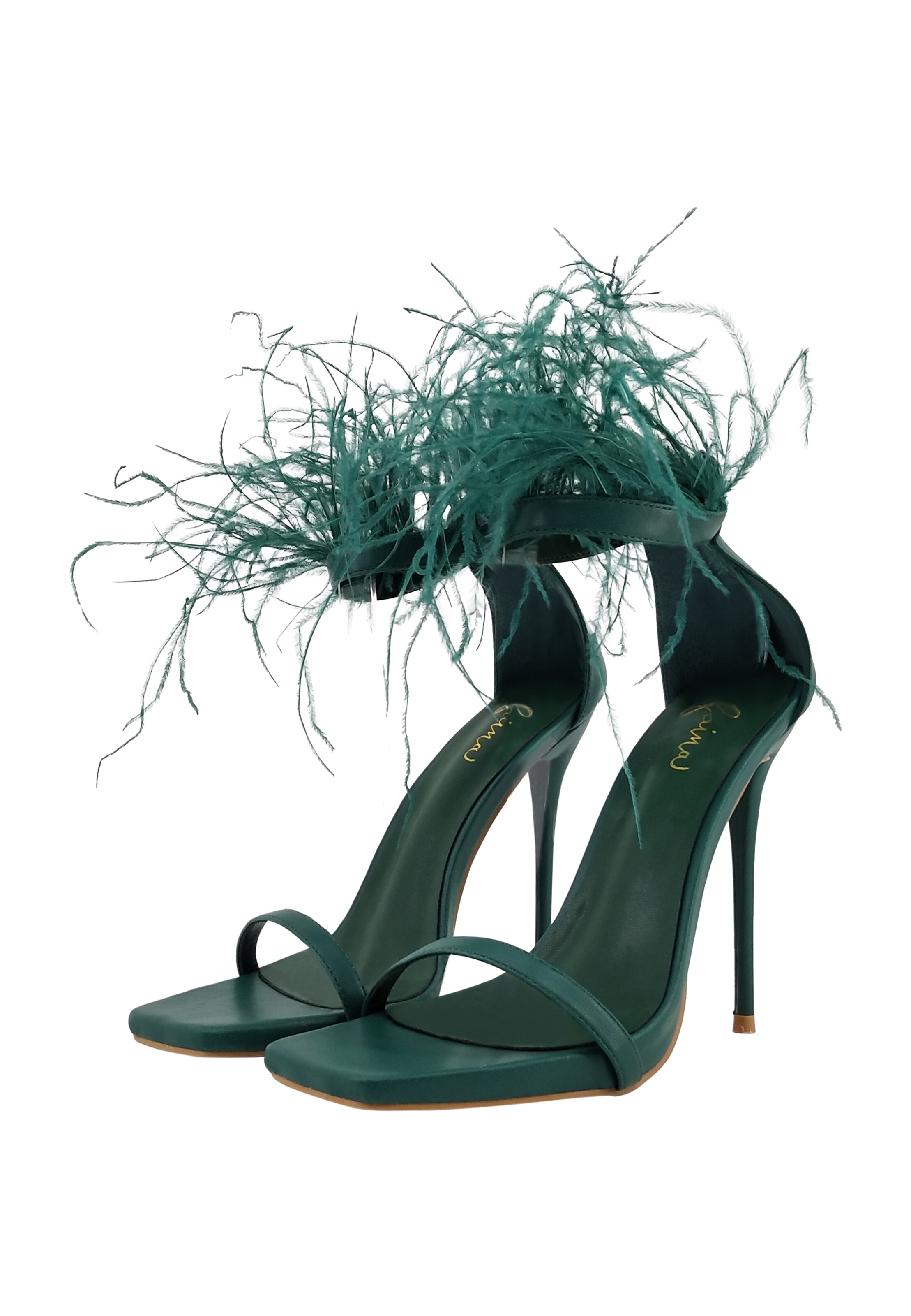 faina - Sandálias com tiras 'Minya' em verde