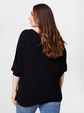 Vero Moda Curve Sweater 'TUGALEX' in Black
