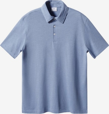 MANGO MAN Shirt in Blauw: voorkant