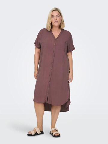 ONLY Carmakoma Shirt Dress in Purple