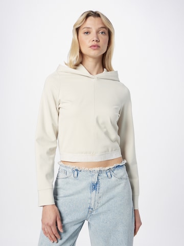 Calvin Klein Jeans Sweatshirt 'Milano' in Beige: front
