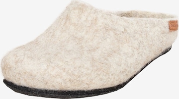 MagicFelt Slippers 'Filzpantoffel AT 719' in Beige: front