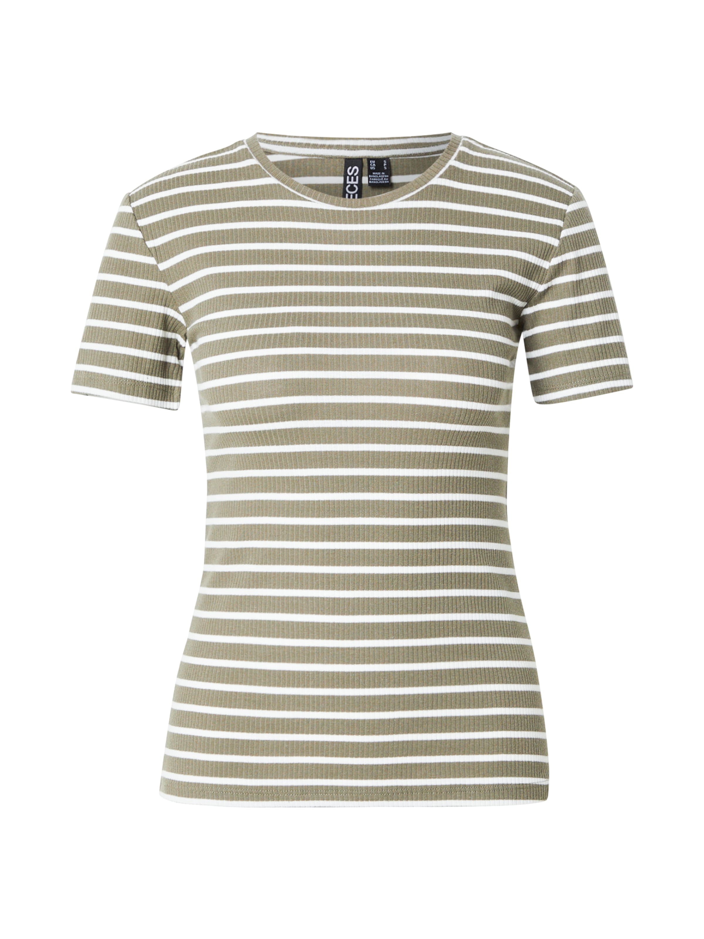 PIECES Μπλουζάκι 'PCRUKA' σε πράσινο: μπροστά