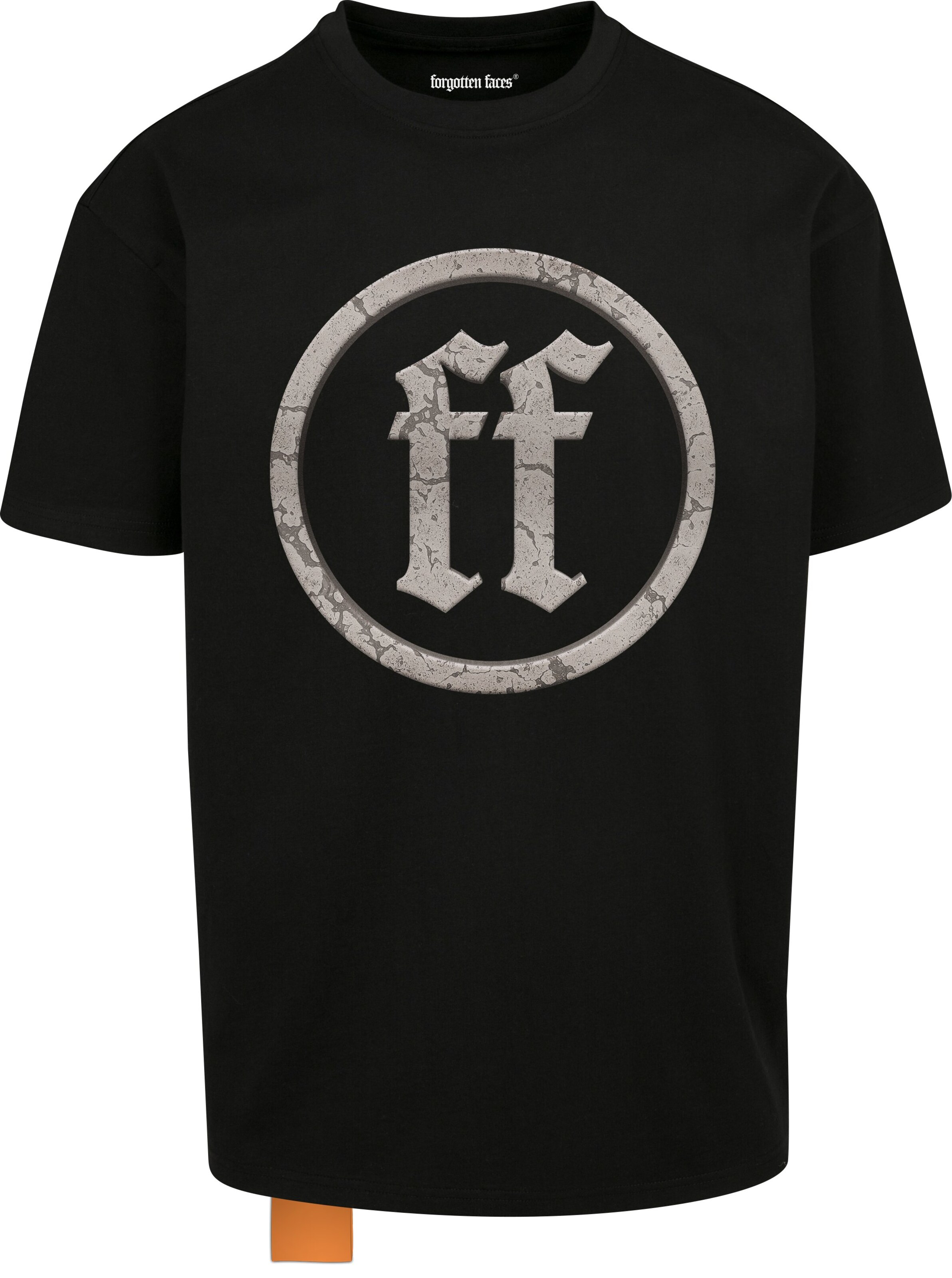Forgotten Faces T-shirt i svart: framsida