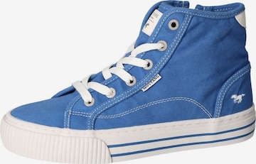 MUSTANG High-Top Sneakers in Blue: front