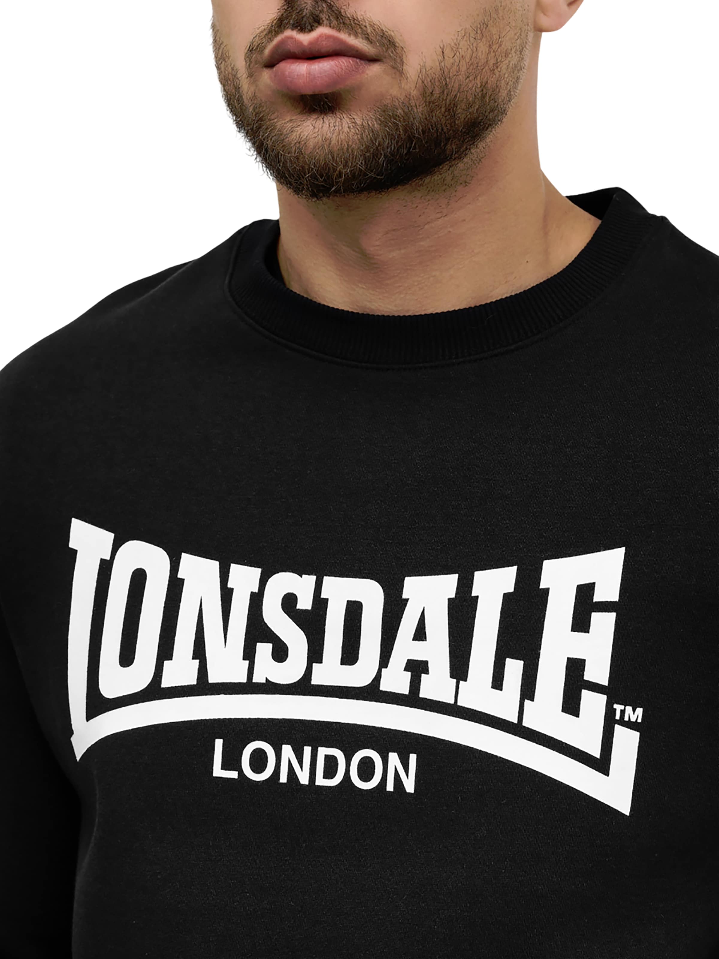 LONSDALE Sweatshirt 'Welham' in Black
