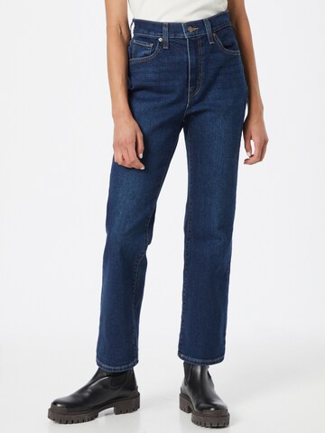 LEVI'S ® Flared Jeans 'High Waisted Crop Flare' in Blue: front