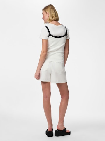 PIECES Baggy Jeans 'PCAbbi' in Wit