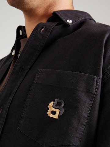 BOSS Regular fit Button Up Shirt in Black