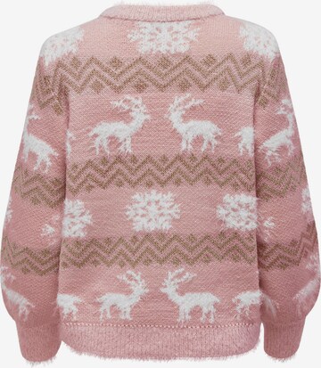 ONLY Pullover 'Xmas' in Pink
