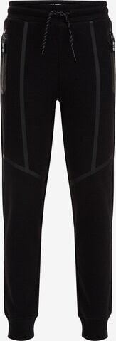 WE Fashion Tapered Broek in Zwart: voorkant