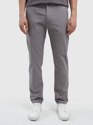 BIG STAR Tapered Chinohose 'ERHAT' in Grau: predná strana