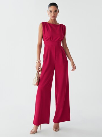 BWLDR Jumpsuit 'Stella' in Red: front