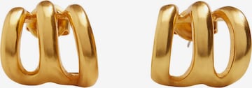 Boucles d'oreilles 'Maganis' MANGO en or : devant