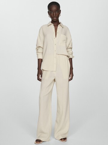 MANGO Blouse 'Gauza' in Beige