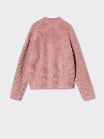 MANGO KIDS Knit Cardigan 'Souffle' in Pink