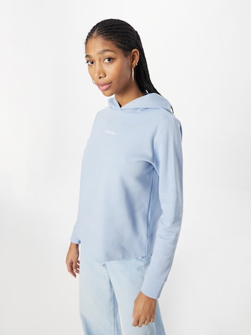 Sweat-shirt Calvin Klein en bleu : devant