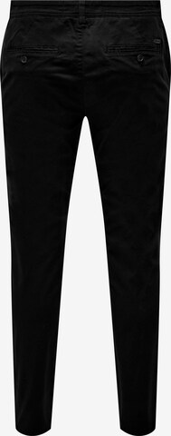 Only & Sons - Slimfit Pantalón chino 'MARK LUCA LIFE' en negro