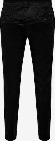 Only & Sons Slim fit Chino Pants 'MARK LUCA LIFE' in Black