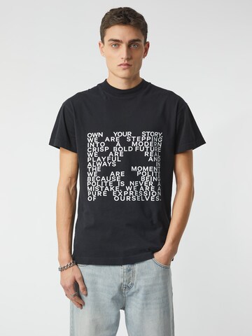 Young Poets Shirt 'Expression Daylen' in Black: front
