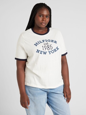 Tommy Hilfiger Curve Shirt in White: front