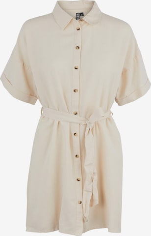 PIECES Curve Shirt Dress 'Sunna' in Beige: front