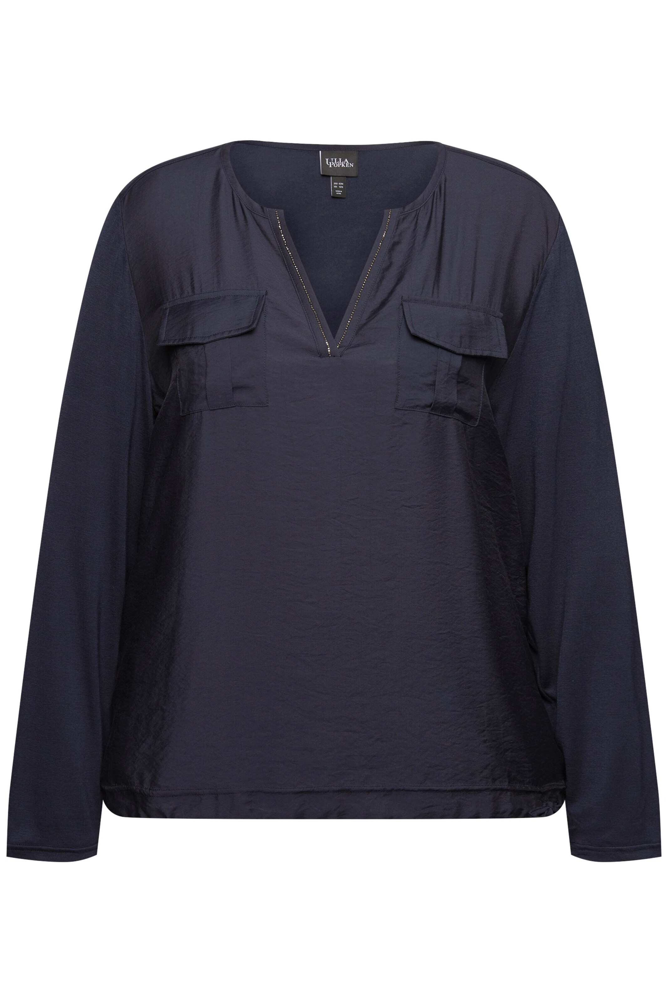 Ulla Popken Blouse in Blauw: voorkant