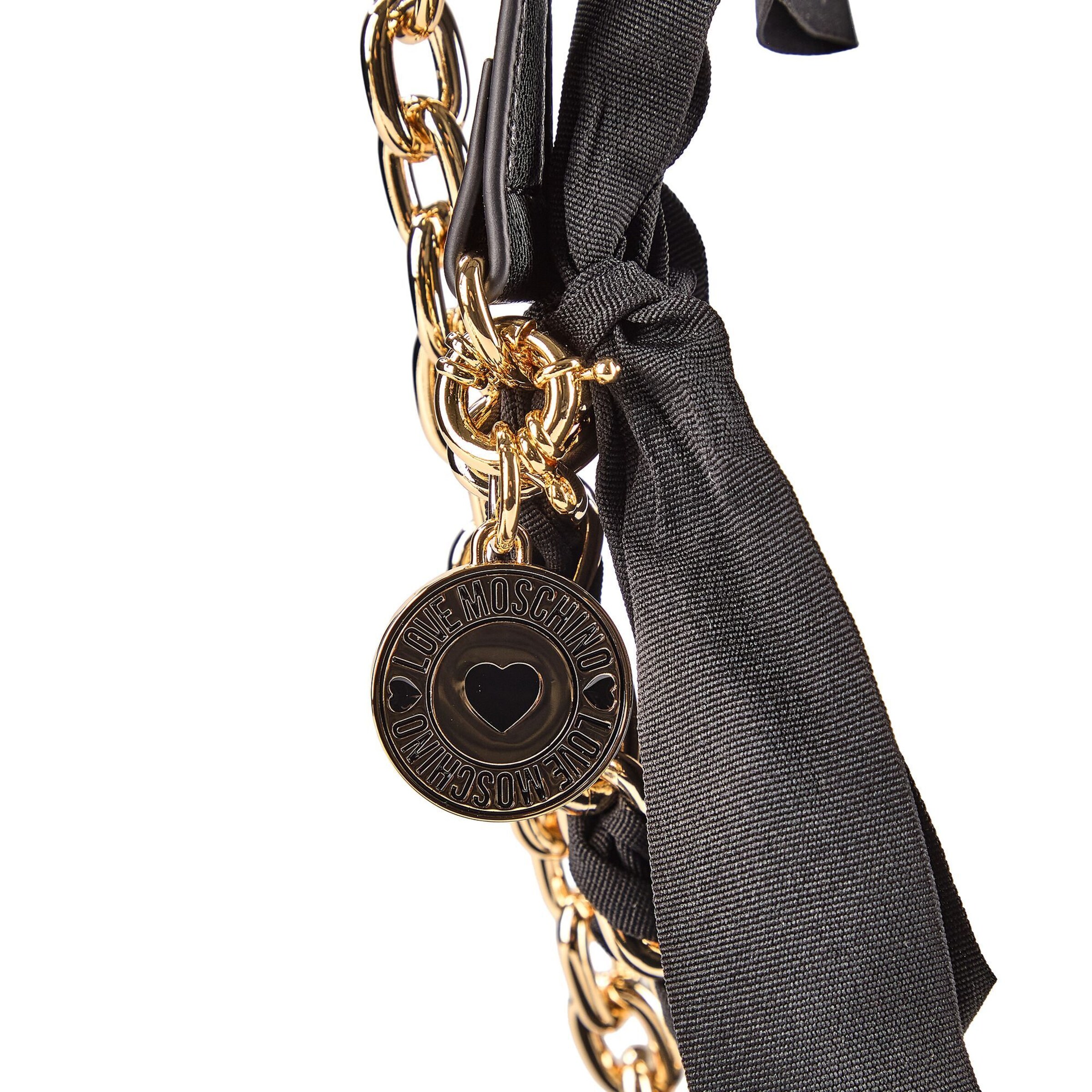 Sac bandoulière 'Frog' Love Moschino en noir