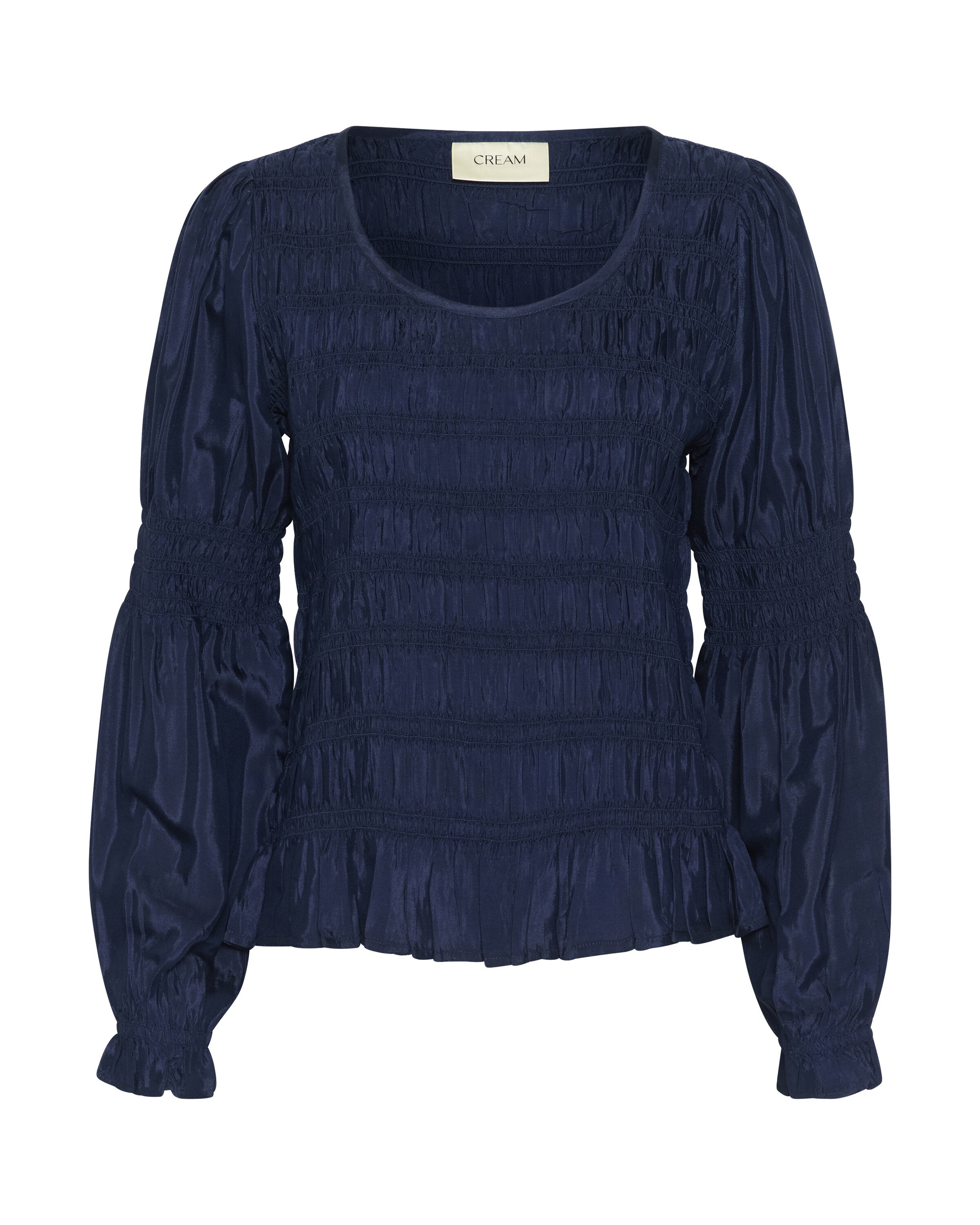 Cream Bluse 'Henva' i blå: forside