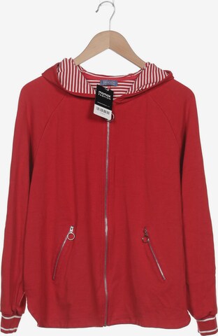 SAMOON Sweatshirt & Zip-Up Hoodie in XXXL in Red: front