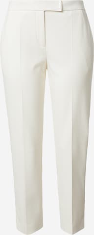 BOSS Regular Suorat housut 'Tapria' värissä valkoinen: etupuoli