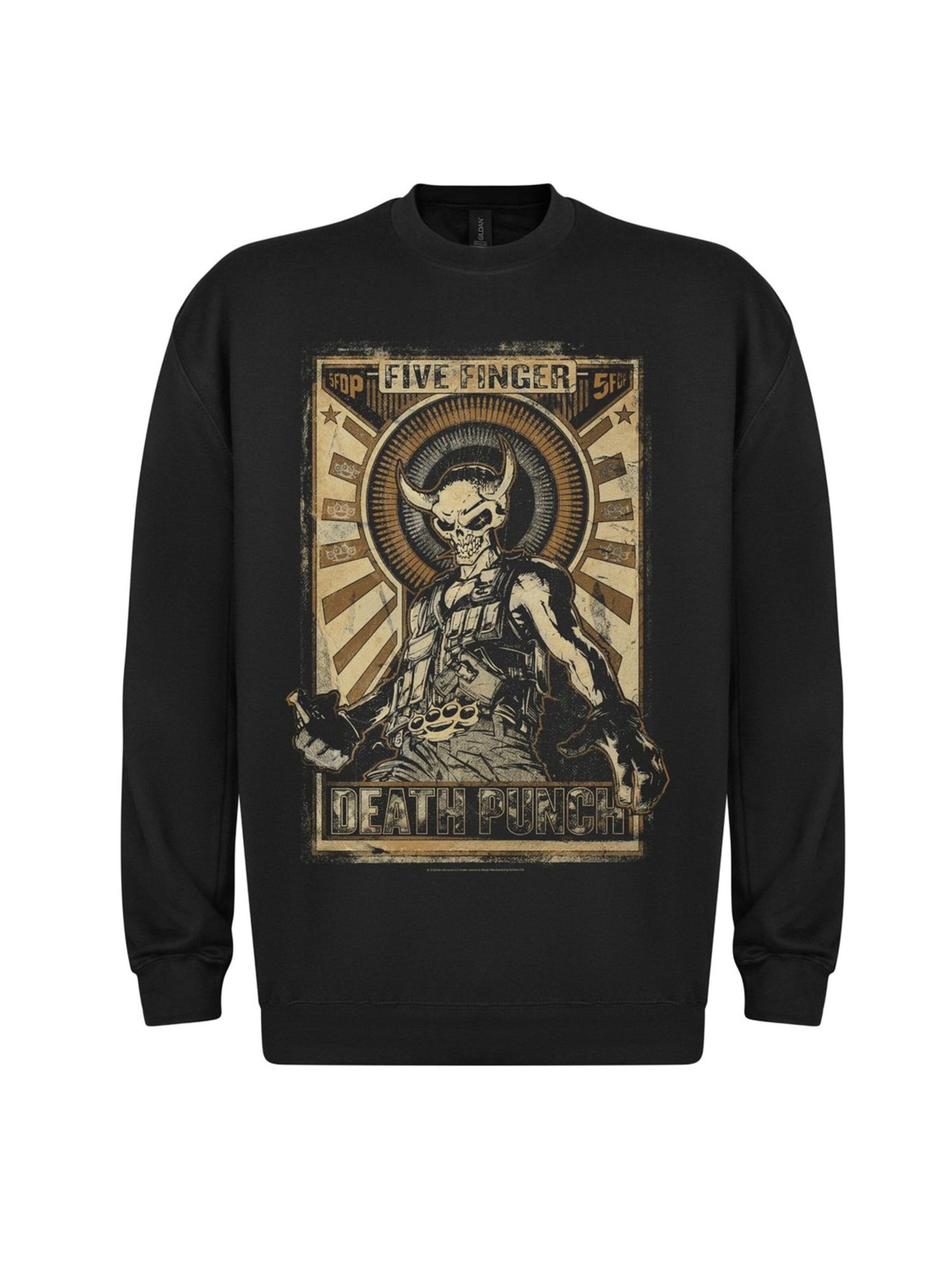 Five Finger Death Punch Sweatshirt 'Five Finger Death Punch Mercenary Sweatshirt'‌‌‌ in Schwarz: Vorderseite