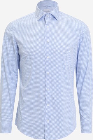 Coupe slim Chemise business SEIDENSTICKER en bleu : devant