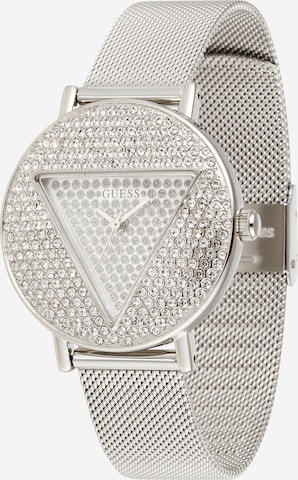 GUESS - Reloj analógico en plata: frente