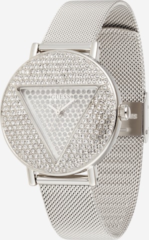 sidabrinė GUESS Analoginis (įprasto dizaino) laikrodis: priekis