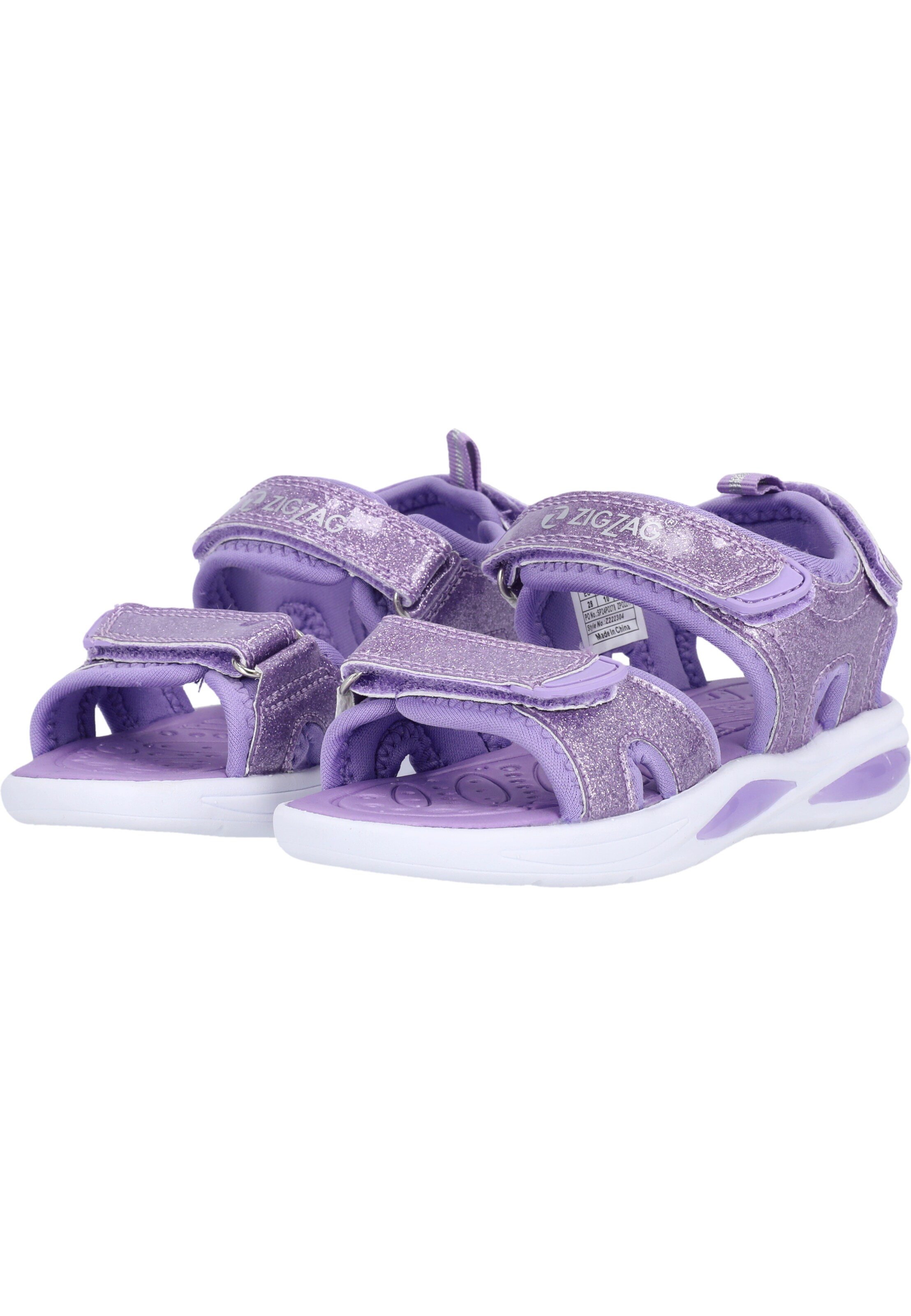 ZigZag Sandale 'Flour' in Lila
