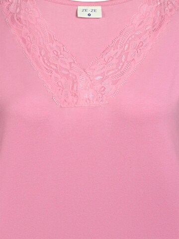 Haut 'Camma 004' ze-ze en rose