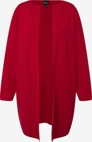 Ulla Popken Knit Cardigan in Red: front