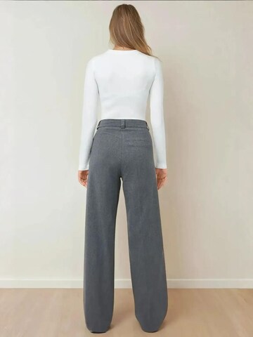 Hiccup Regular Pleated Pants in Grey