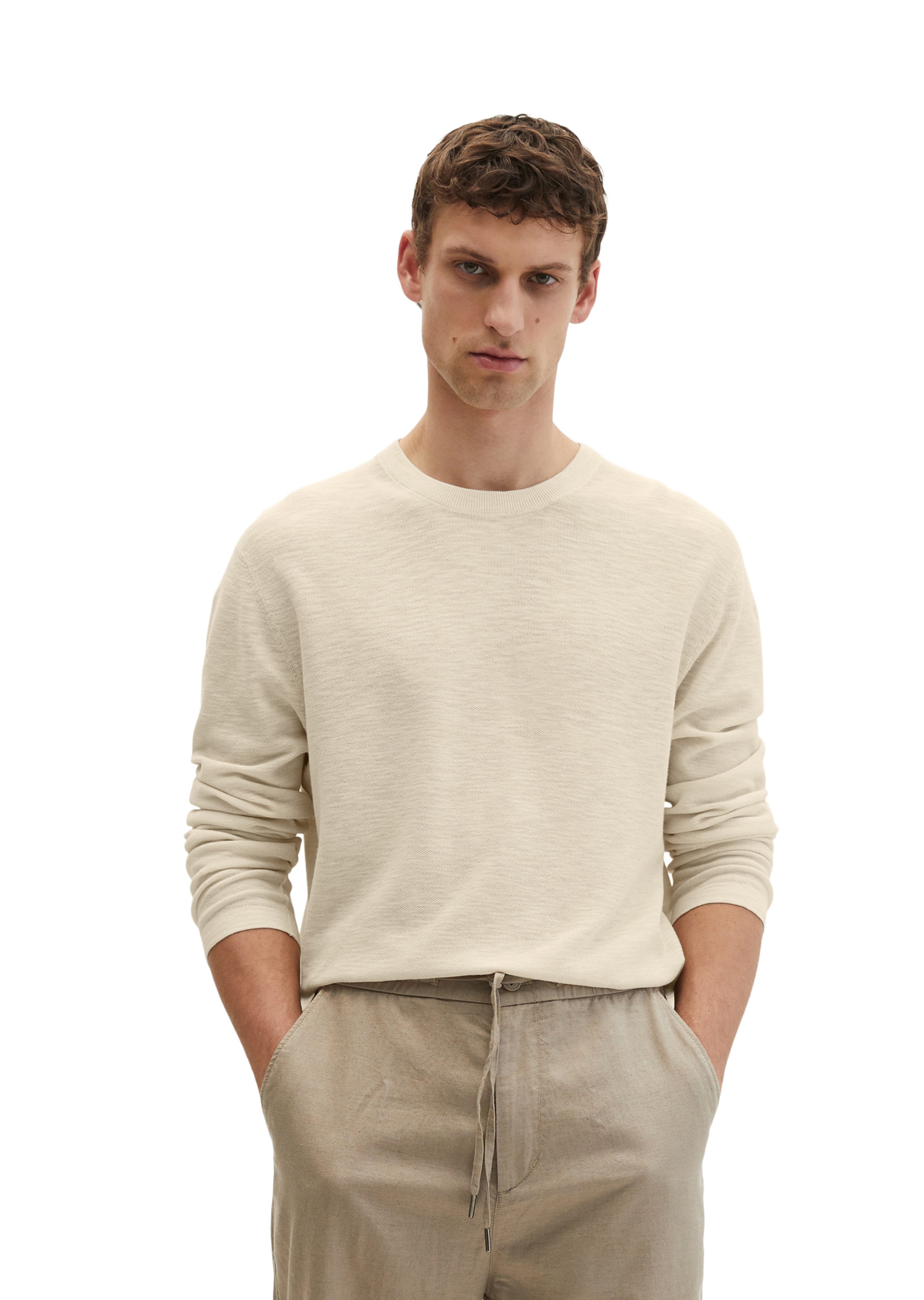 Marc O'Polo Sweater in Beige: front