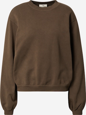 A LOT LESS Sweatshirt 'Haven' in Braun: predná strana