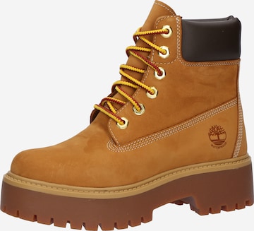 TIMBERLAND Paeltega poolsaabas 'Stone Street', värv pruun: eest vaates